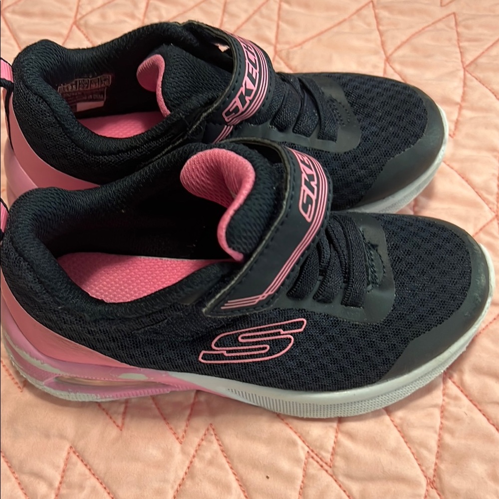Skechers Kids' Navy and Pink Sneakers